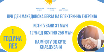 РЕС истргува најголема количина електрична енергија на првиот ден на македонската берза за струја