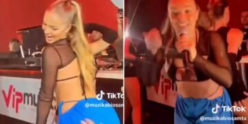 (Видео) Пејачка на настап бараше да ја удираат по задникот