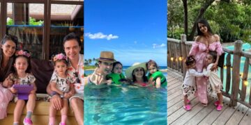 Франц со сопругата Ема и ќерките на летување на Хаваи