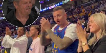 Браќата на Јокиќ го поздравија Џек Никлсон по поразот на Лејкерси