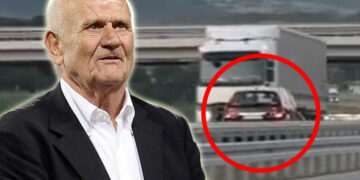 (Видео) Бившиот тренер на Панчев и Најдовски во Ѕвезда вози во спротивен правец и прави судар