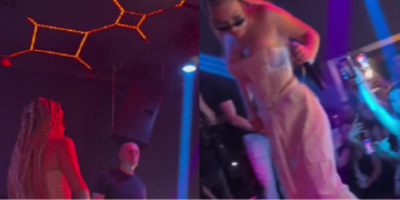 (Видео) Фановите ѝ фрлија стаклена чаша на Tеодора Џехверовиќ на настап