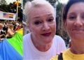 (Фото) Амбасадорката Агелер со куче во раце го прошета Скопје, со шведската амбасадорка направија селфи на “Скопје Прајд”