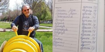 Математика од раѓање – тапа, поведение примерно: Џамбазов ја покажа ученичката книшка од 1978 година