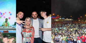 (Галерија) Диџеј Мац и 2 Бона ги забавуваа скопјани на Културно лето