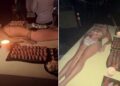 (Видео) Канје Вест послужува храна врз голи жени пред својата деветгодишна ќерка