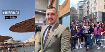 (Видео) „Ќе ти дојдам“ на Спасен Силјаноски ечи на плажа во Хургада, а македонски туристи ја пеат на Тик ток предизвик