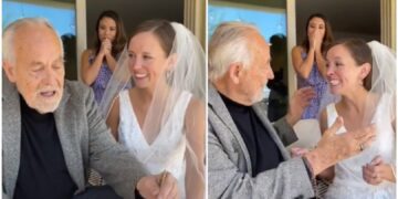 Татко кој страда од деменција не можел да ја препознае сопствената ќерка на венчавката