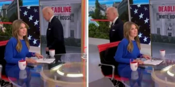 (Видео) Џо Бајден го напушти студиото додека водителката го одјавуваше интервјуто