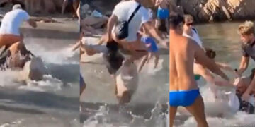 (Видео) Тепачка на Сардинија, маж го нападна капетанот кој со глисер му ја удри сопругата