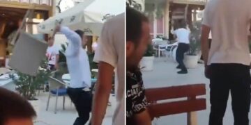 (Видео) Келнери и гости се тепаа во ресторан во Црна Гора