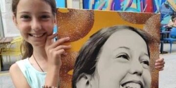 Нина девојчето со крофните од Нови Сад ја доби сликата од македонскиот илустратор Зоран Кардула