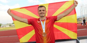 Андреас Трајковски освои бронзен медал во скок во далечина на Балканијада во Србија