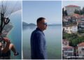 (Видео) Туристички блогер од Србија воодушевен од Охирд: леташе параглајдер, ги посети изворите на Црн Дрим и веслаше кајче