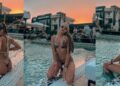 Кристина Димитри во танга се разлади во базен во Скопје