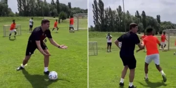 (Видео) Стивен Џерард не може да се разбере со Дарко Велковски и фудбалерите во новиот клуб