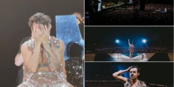 (Видео) Хари Стајлс падна на колена и се расплака на последното шоу