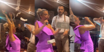 (Видео) Маја Шупут по снимањето сфати дека фустанот ѝ е наопаку облечен