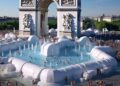 Tобогани на надувување пред најголемите атракции во Париз