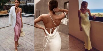 Долгите свилени фустани тренд и ова лето