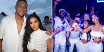 Ким Кардашијан на журка заедно со Килијан Мбапе: каква ноќ, уште се опоравувам