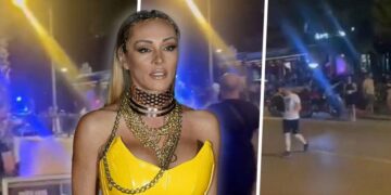 (Видео) Масовна тепачка на настапот на Анабела во Црна Гора