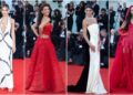 Долги елегантни фустани со длабоко деколте: модата на филмскиот фестивал во Венеција