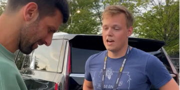 (Видео) Тиктокерот Џастис Рид напиша песна за Ѓоковиќ и му ја отпеа во Њујорк: Соништата се оставруваат