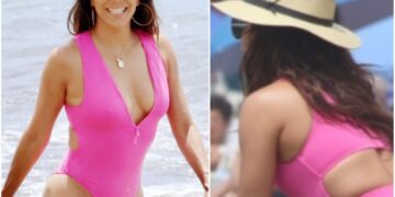 Ева Лонгорија на море во Марбела, очајната домаќинка згодна и во петата деценија