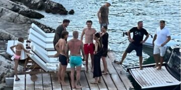 Дејвид Бекам и Лука Модриќ заедно уживаат на Јадранот