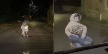 (Видео) Надлежните не реагираат на отворена шахта, па Драган седнат на стол мора да дежура