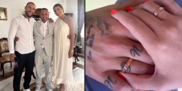 Анстасија Ражнатовиќ и Немања Гудељ се веначаа во манастир близу Белград