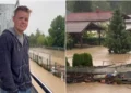 (Видео) Тиктокерот од Америка, Џастис Рид заглави среде поплавите во Словенија: Ова е сериозно, луѓе чувајте се