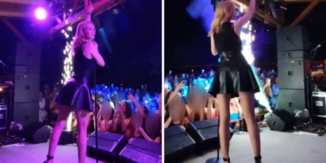 (Видео) Јелена Розга имаше проблем на сцена, па наместо пејачката пееше публиката