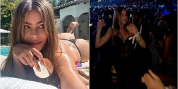 (Видео) Софија Вергара како тинејџерка со другарките се журка на концертот на Карол Џи