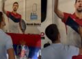 (Видео) Новак Ѓоковиќ потпиша автограм на кабината од камион, верување што им го дал на камонџии од Бања Лука