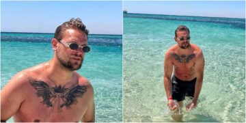 Спејко мокар и згоден на плажа во Египет