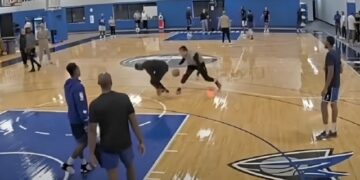 (Видео) Дончиќ со финтата на Џордан го прати тренерот по бурек