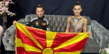 Илина и Ева првпат ја претставуваа Македонија на балкански натпревар во ритмичка гимнастика во Будва