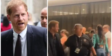 (Видео) Кавгата меѓу Хари и Бекамови и натаму трае, принцот само ги одмина Бруклин и Никол Пелтц на стадион во Лос Анџелес