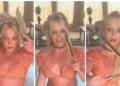 (Видео) Бритни полугола танцува со ножеви во рацете, фановите се загрижени за нејзината здравствена состојба