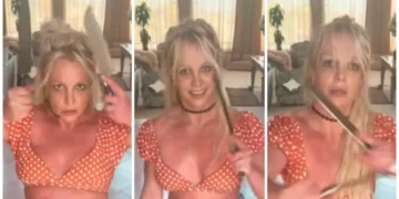 (Видео) Бритни полугола танцува со ножеви во рацете, фановите се загрижени за нејзината здравствена состојба
