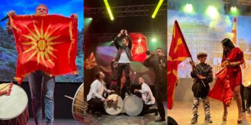 (Галерија) Македонски песни ечеа во офицерскиот дом во Битола кој беше претесен за оние кои дојдоа на концерт од караванот „Македонија во срце те носиме“