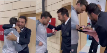 (Видео) Столе доби автограм од својот идол Џиџи Буфон