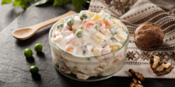 Рецепт за посна руска салата