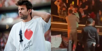 (Видео) Пике падна во дупка додека потпишуваше автограм