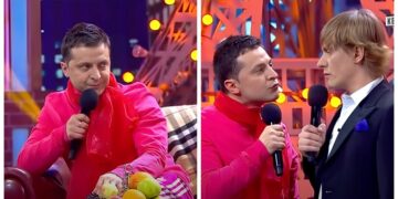 (Видео) Се појави скеч во кој Зеленски ја глуми љубовницата на Путин: „Повеќе нема да спијам со тебе“