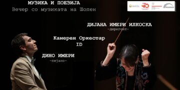 „Музика и поезија – вечер со музиката на Шопен“ со Дино и Дијана Имери