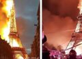(Видео) Ајфеловата кула не гори, тоа е само уште една шега на социјалните мрежи