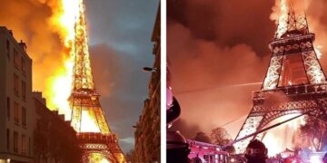 (Видео) Ајфеловата кула не гори, тоа е само уште една шега на социјалните мрежи